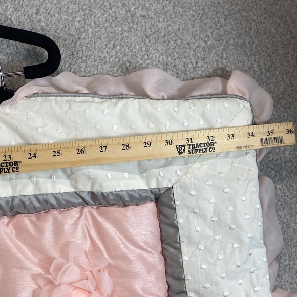 The Peanutshell crib comforter roses polka dot pink princess cottagecore girls - Picture 2 of 8